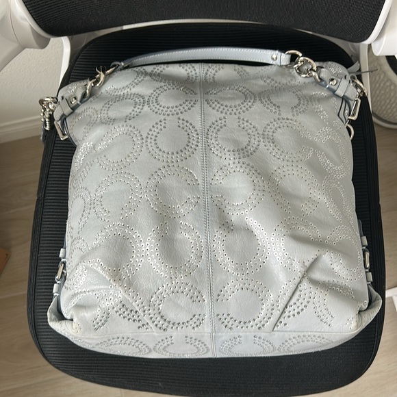Coach Silver Chain-Embellished Women's Bag - Picture 5 of 14